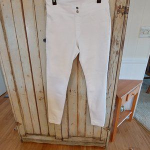 HUE Women's White Jeggings Large